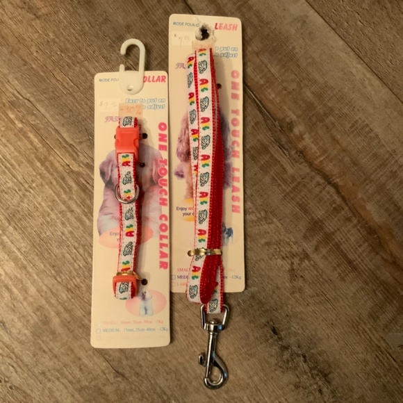 Adjustable Nylon Dog Leash and Collar Set (Small) - Picture 4 of 5